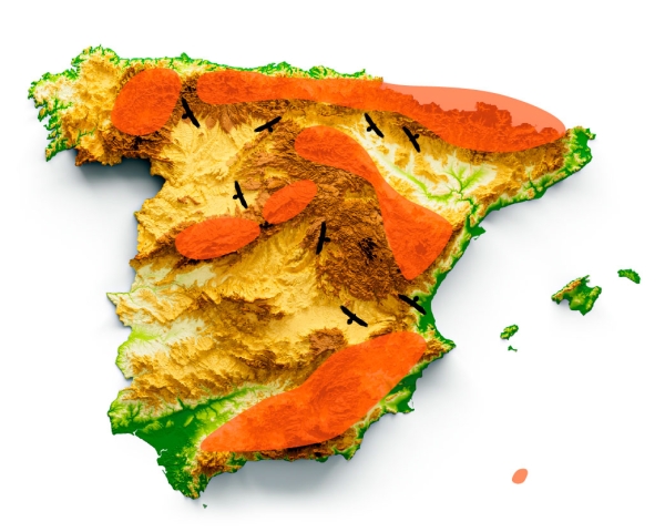 Localizacion Quebrantahuesos en España